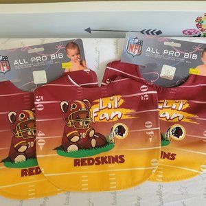 Redskins baby bibs